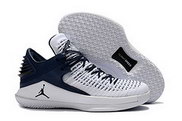 Wholesale Cheap Air Jordan 32 XXXI Low Shoes White/Deep Blue